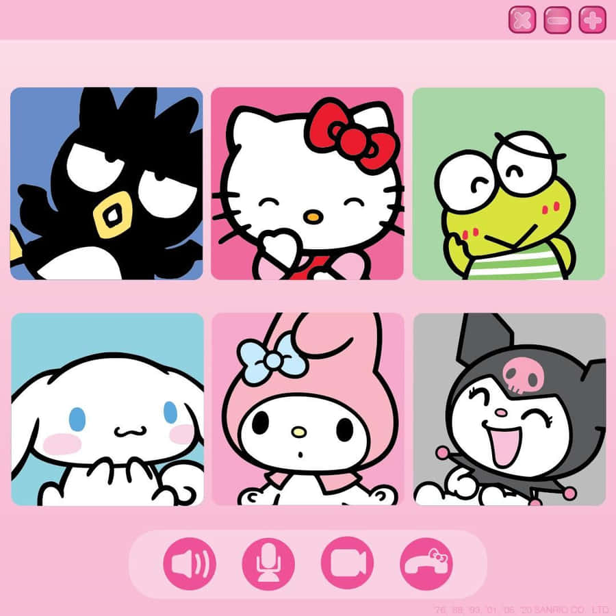 HelloKitty und ihre Freunde 1080 x 1080 Hintergrundbild