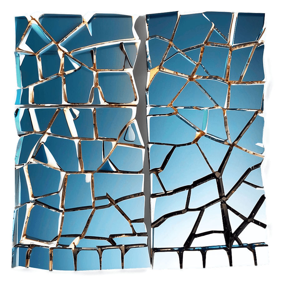 Shattered Glass Wall PNG 83