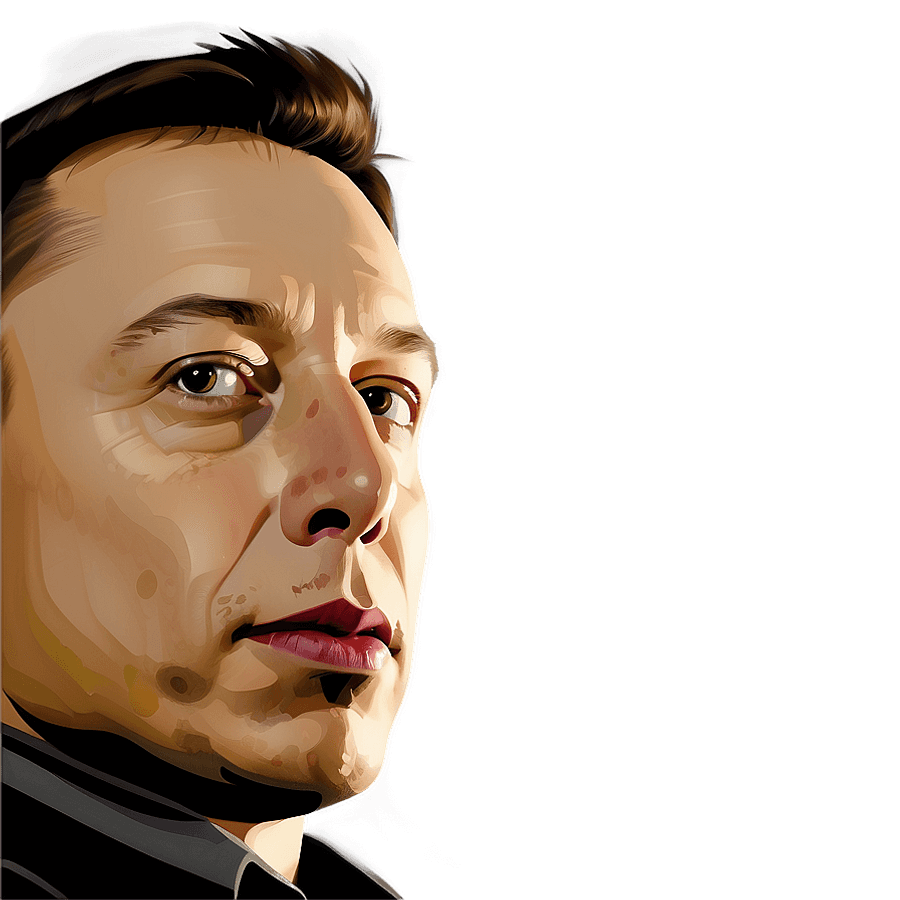 Elon Musk Vector PNG kvh