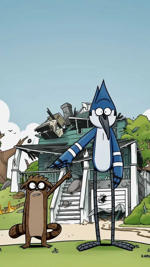 Blaming Regular Show wallpaper