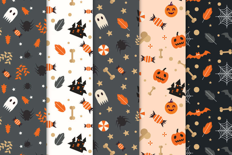 Collage di Motivi di Halloween