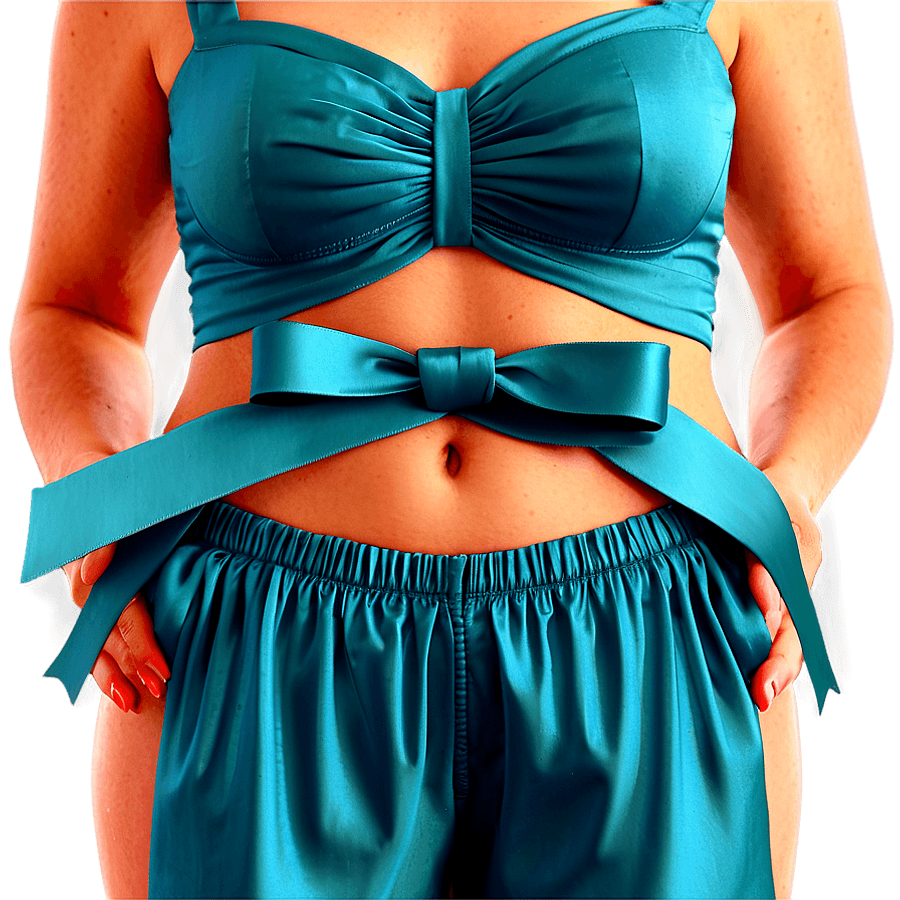 Satin Teal Ribbon Image PNG xhv