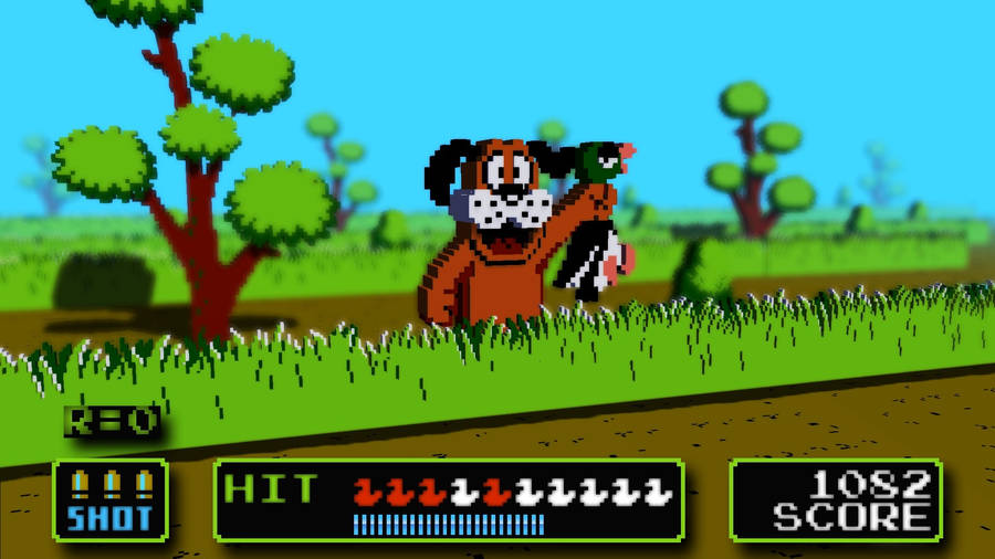 Download 3d Duck Hunt Video Game Wallpaper | Wallpapers.com