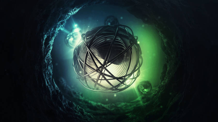 3D HD Abstract Ball String
