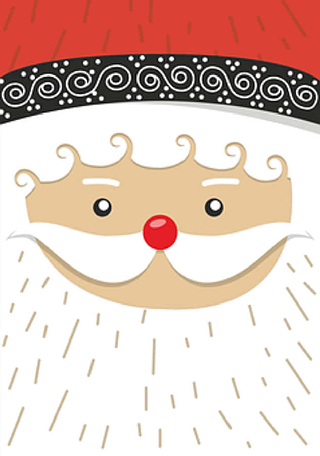 Stylized Santa Claus Graphic