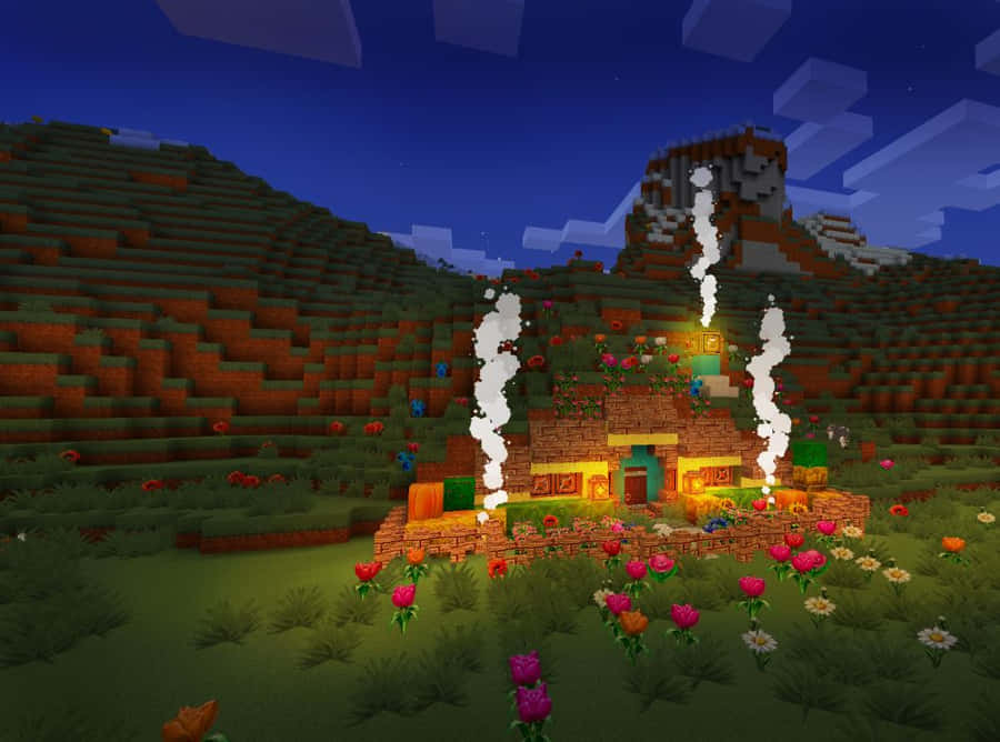 MinecraftPixel Art 1002 x 744 Hintergrundbild.