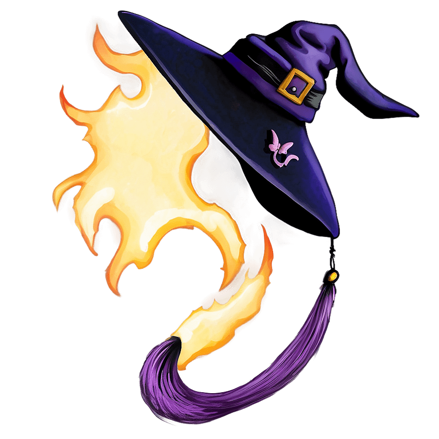 Flying Witches Hat PNG 06292024
