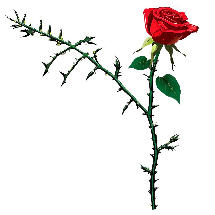 Thorny Rose Stem PNG hxm88