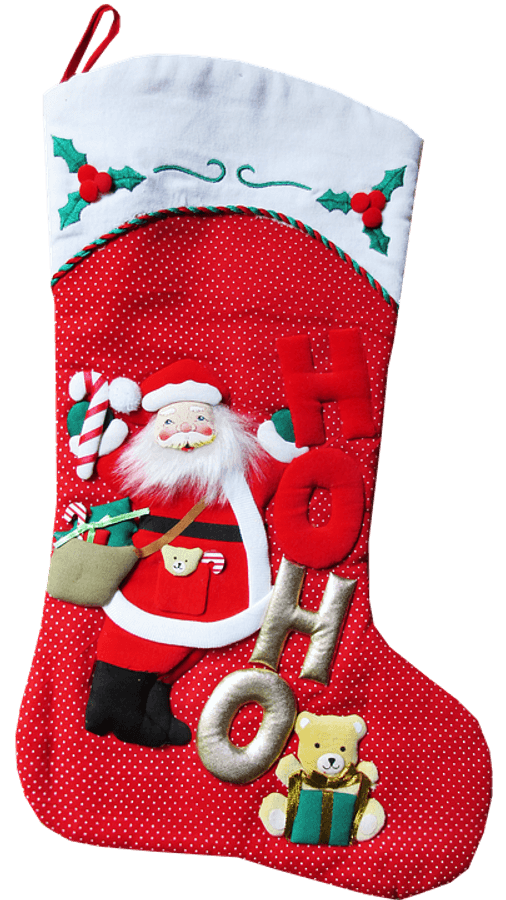Festive Santa Christmas Stocking
