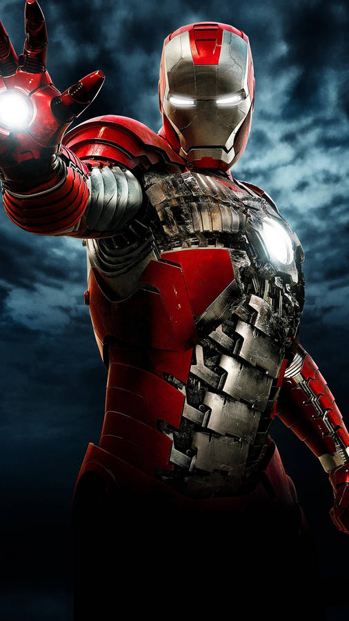 Iron Man 4K iPhone Metal Body Skitsebaggrund