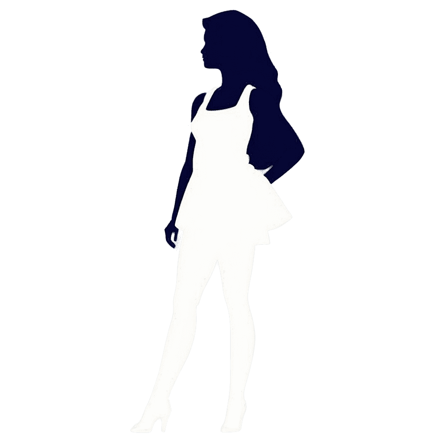 Stylish Barbie Silhouette PNG 59