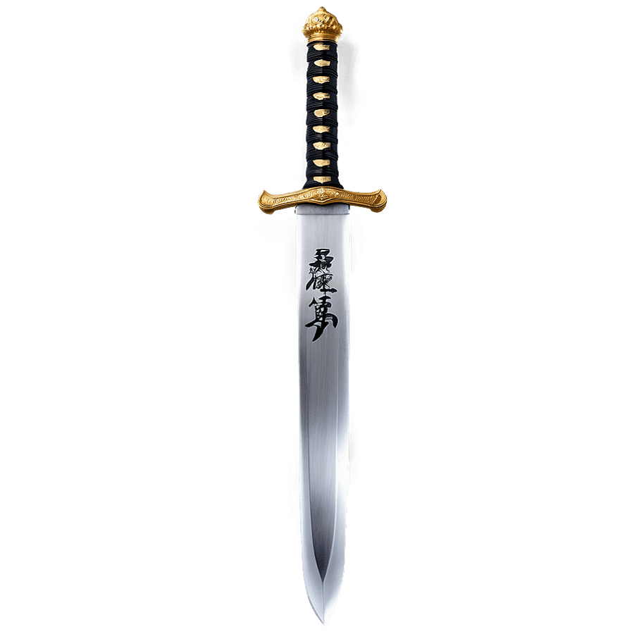 Curved Samurai Sword PNG 05262024