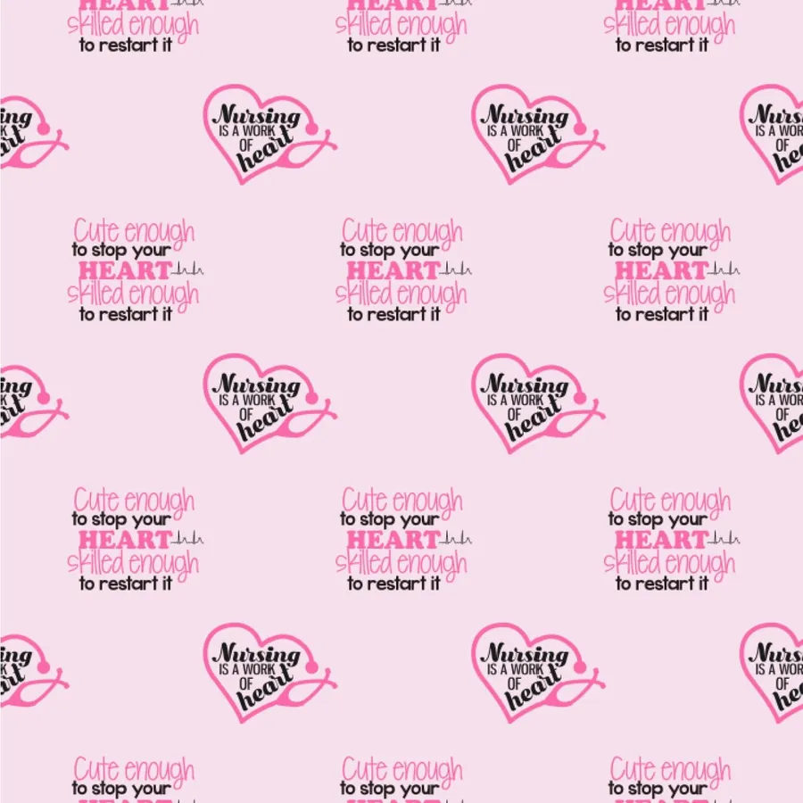 Nursing Heart Pattern Background