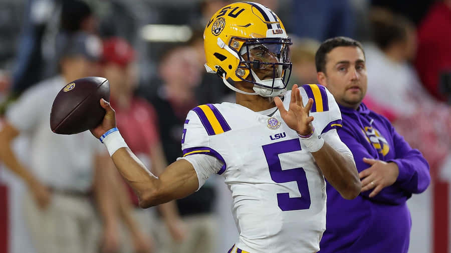 Scatto d'Azione del Quarterback L S U