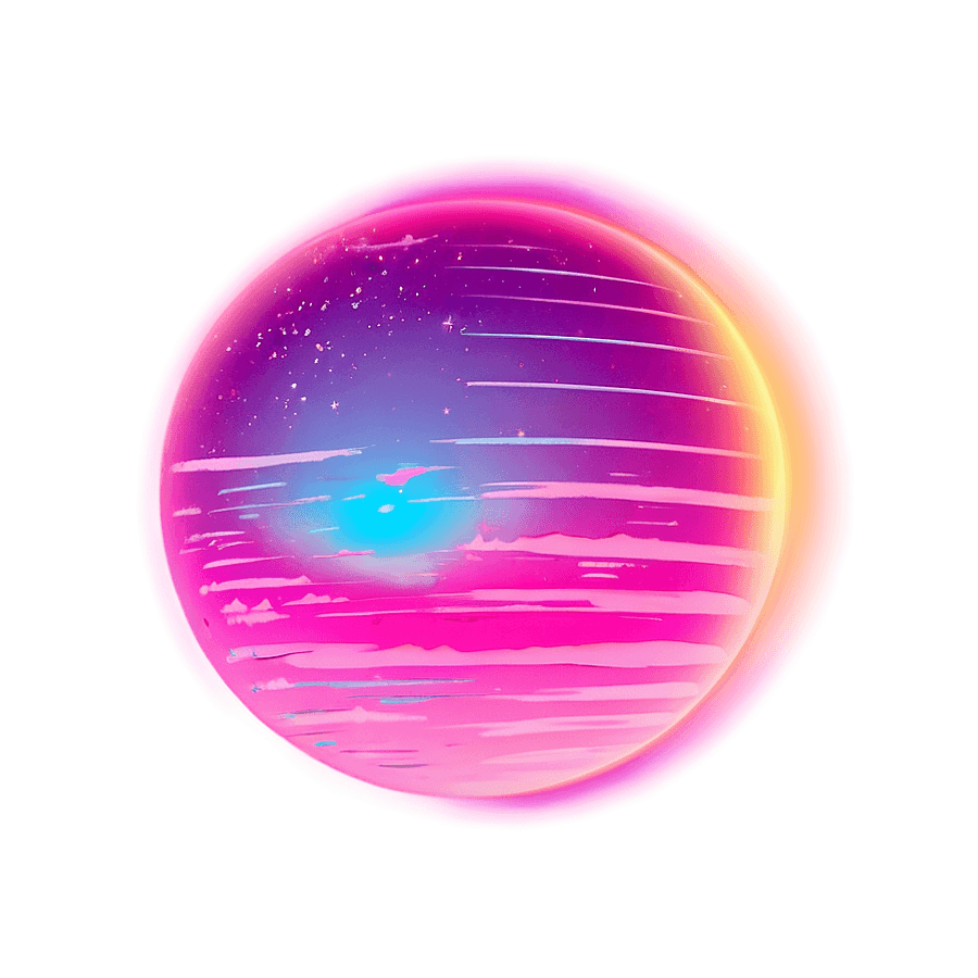 Soft Vaporwave Sun PNG gcl