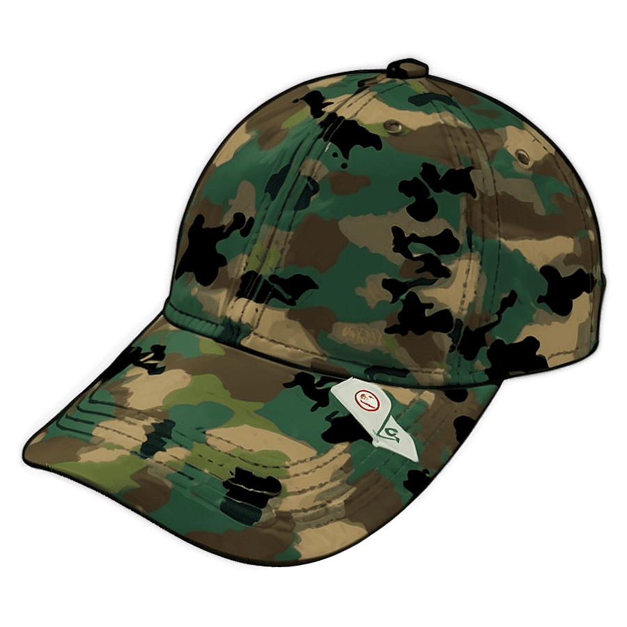 Camouflage Baseball Cap PNG xom36