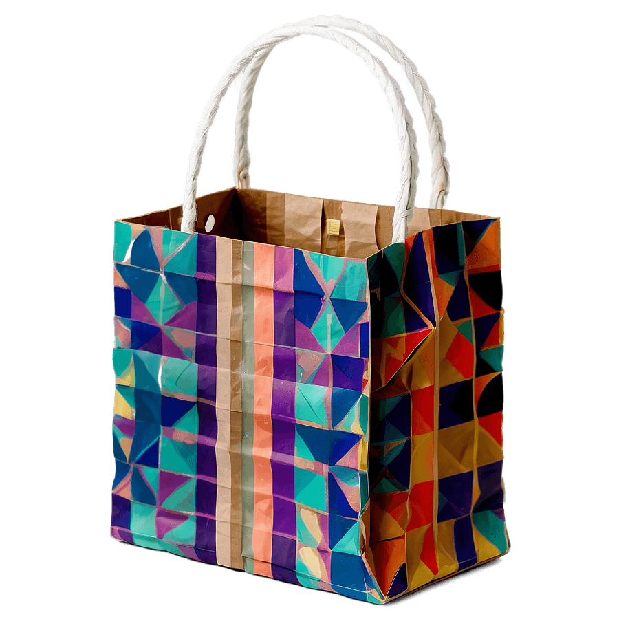 Foldable Paper Bag PNG nmn30