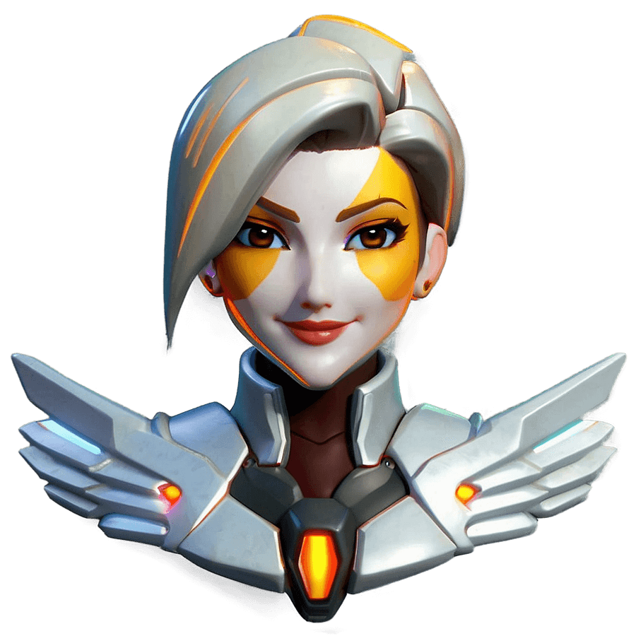 Overwatch Mercy Emote PNG 06232024