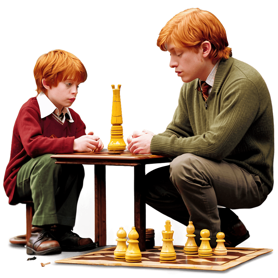 Ron Weasley and the Chess Game PNG xgl