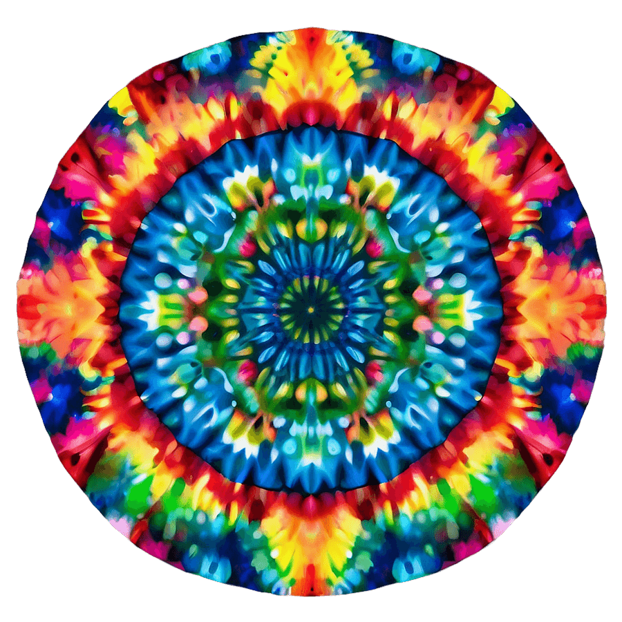 Tie Dye Mandala PNG wdu