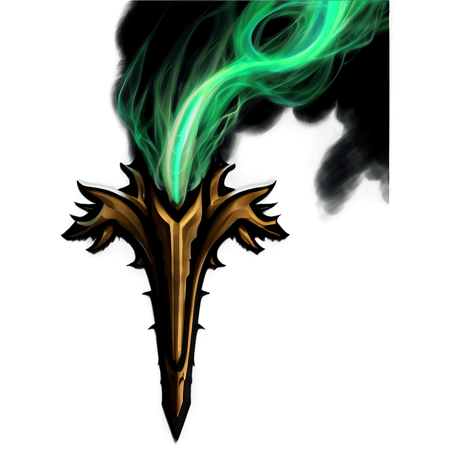 Green Flame Mirage PNG eue