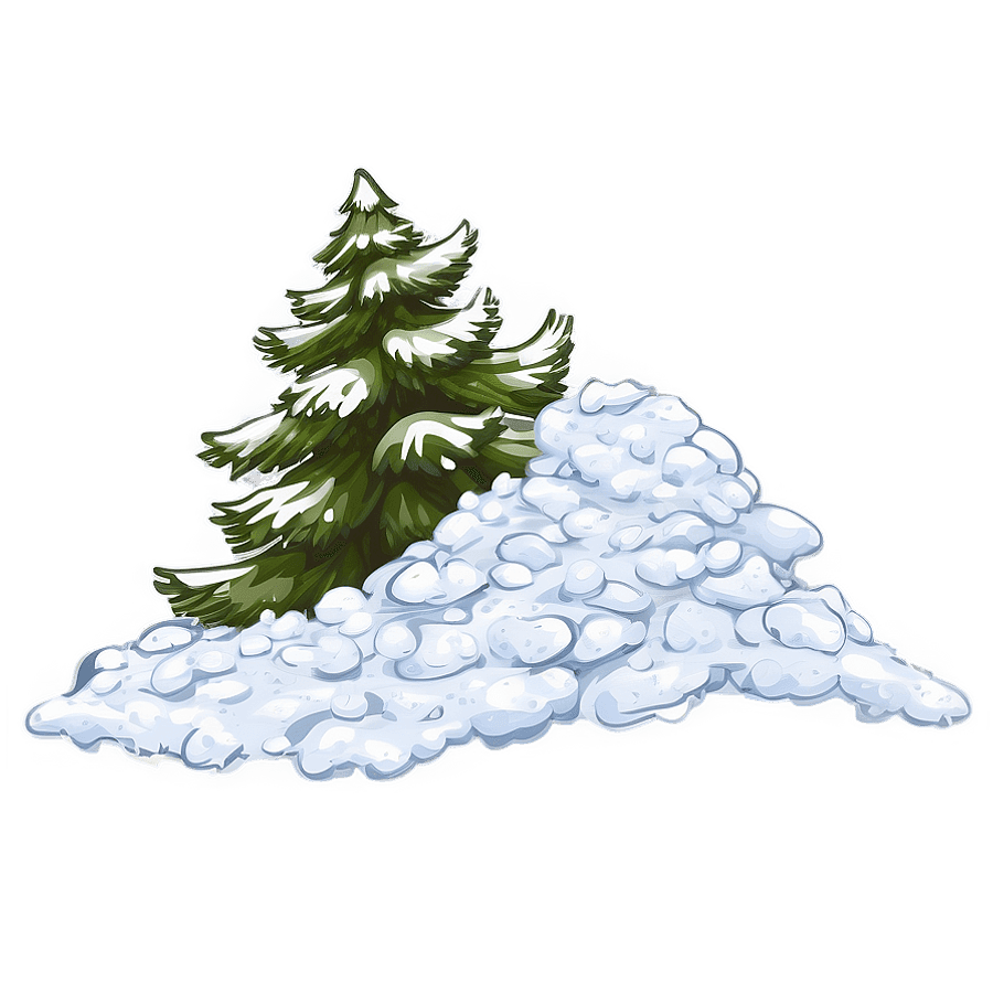 Blanket of Snow Pile PNG kof