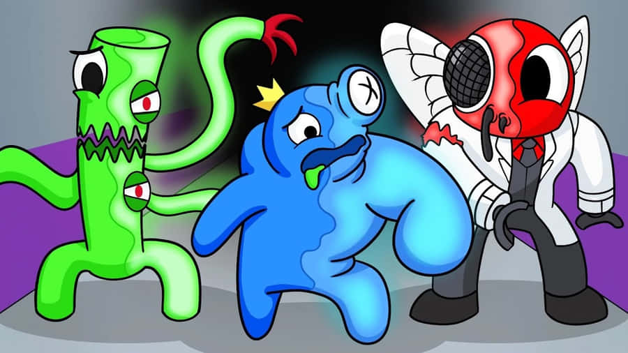 Rainbow Friends animierte Charaktere
