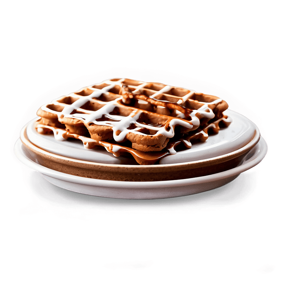 Gingerbread Waffles PNG bwt