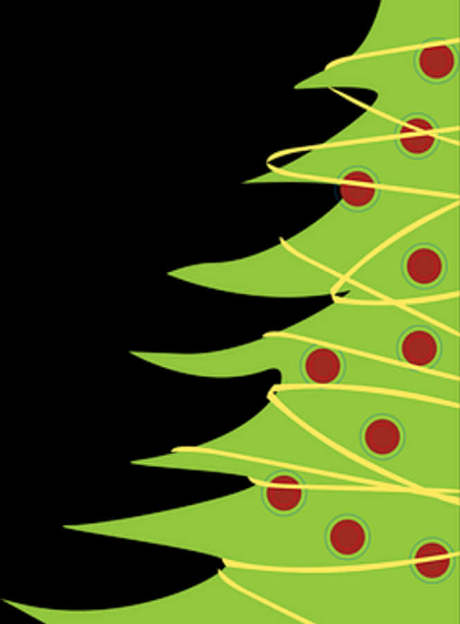 Abstract Christmas Tree Graphic