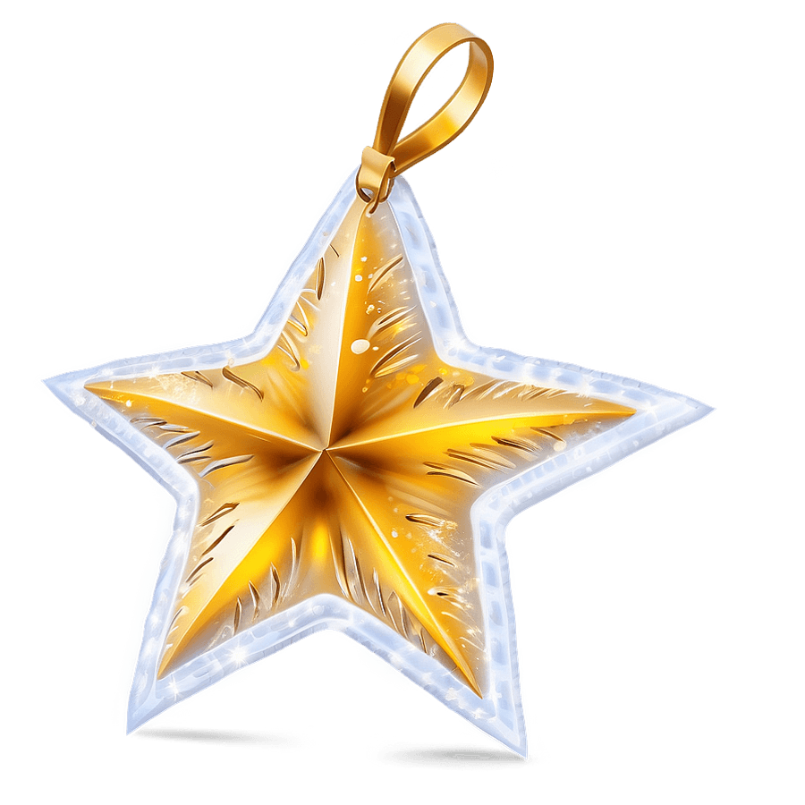 Festive Yellow Star PNG she