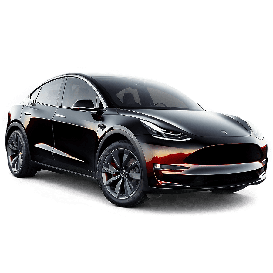 Tesla Model Y on Highway PNG pyi