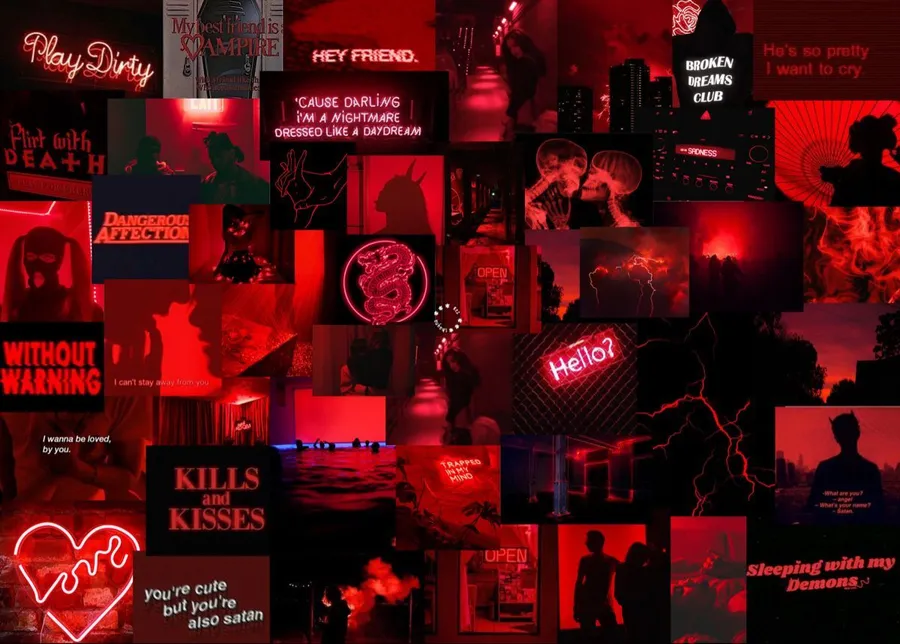 Red Collage