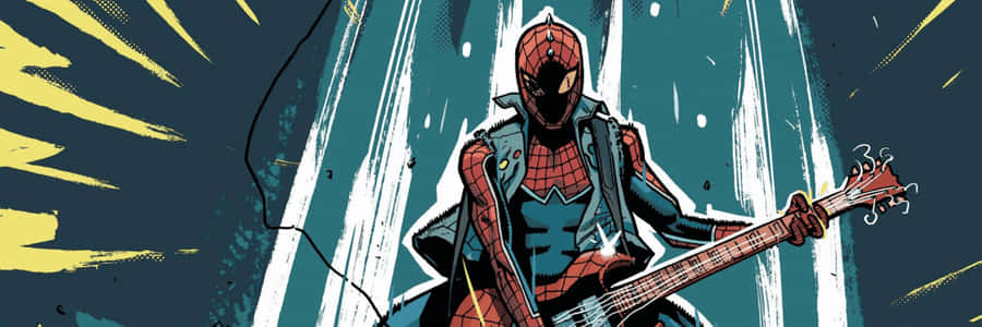 Spider Punk Tocando Rock