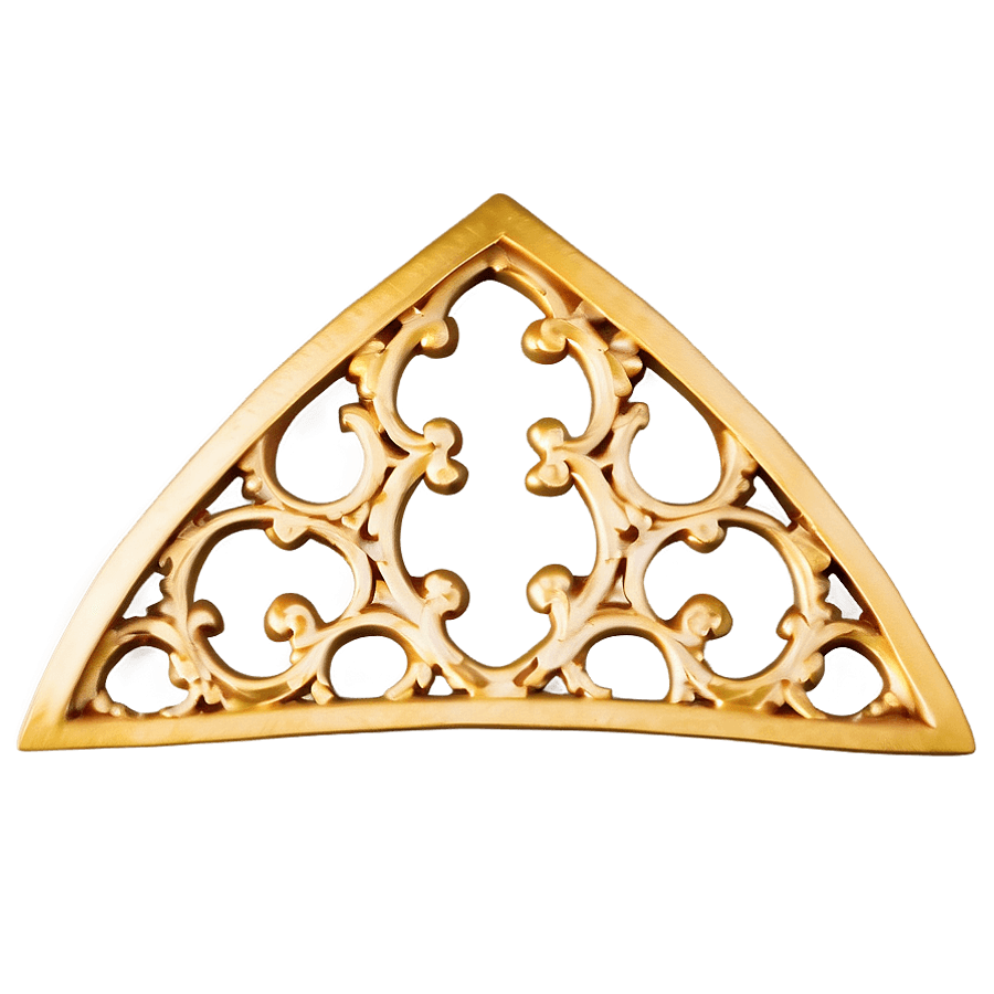 Gold Trim Lattice PNG 06282024