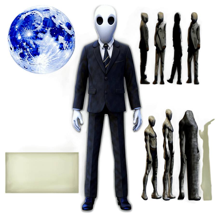 Slenderman in Moonlight PNG 50