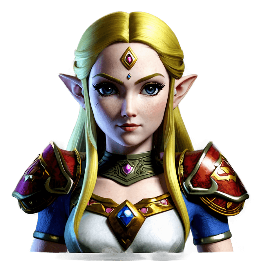 Princess Zelda Portrait PNG hqs