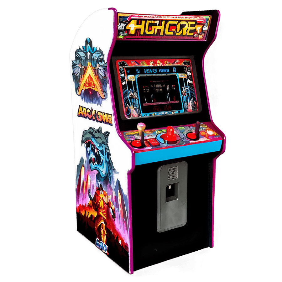 High-Score Arcade Machine PNG 05262024