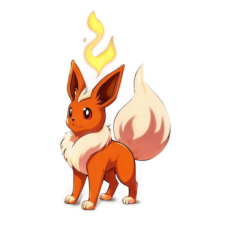 Flareon Illustration PNG 06252024