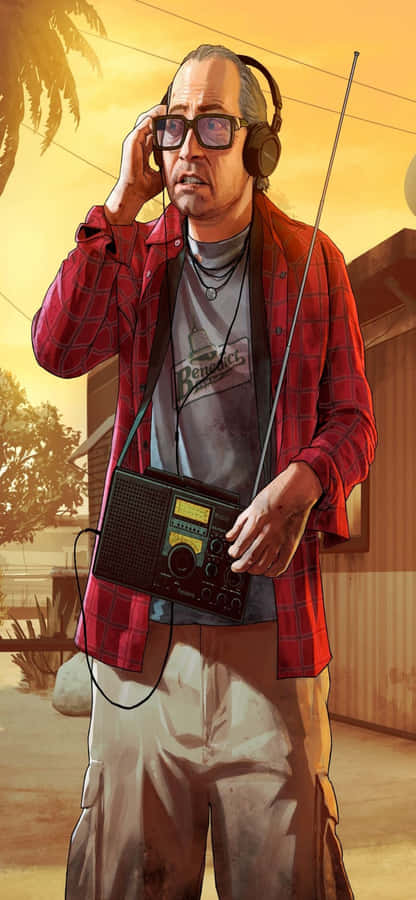 IphoneX Hintergrundbild von Grand Theft Auto V & Ron Jakowski