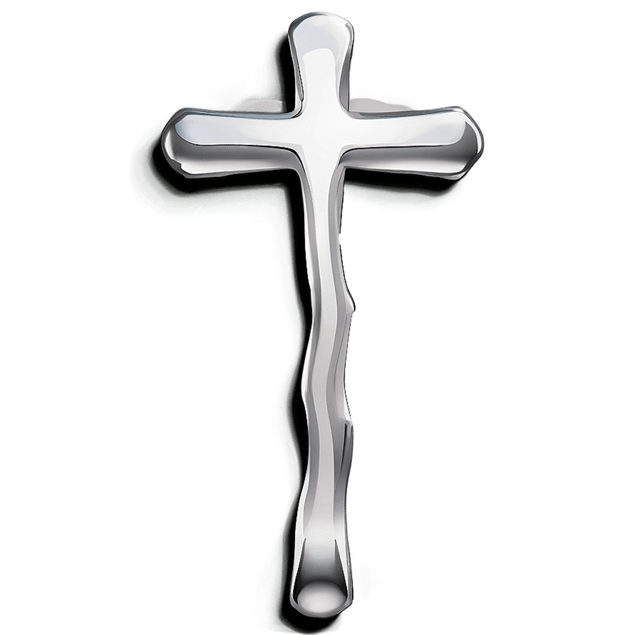 White Cross Symbol PNG 05252024