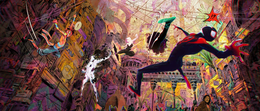 Spider Verse Action Sequenz