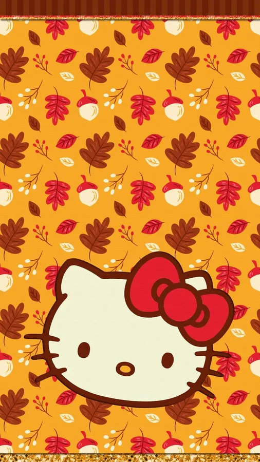Hello Kitty Autumn Pattern