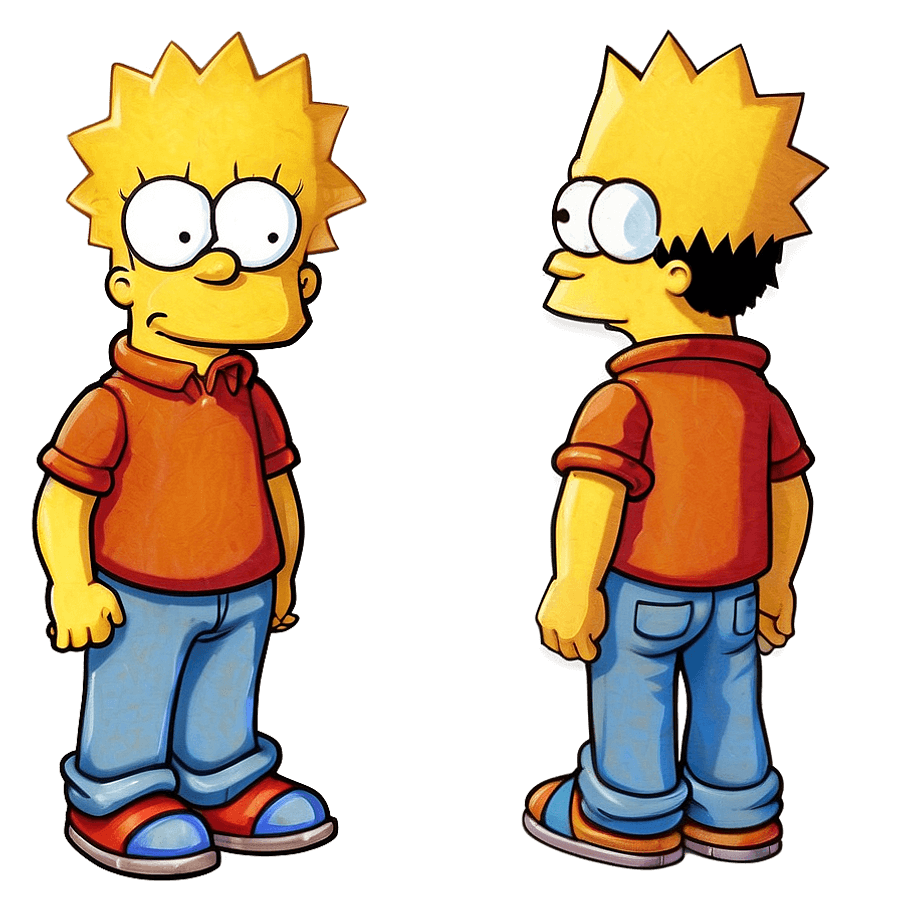 Bart Simpson Character PNG mul