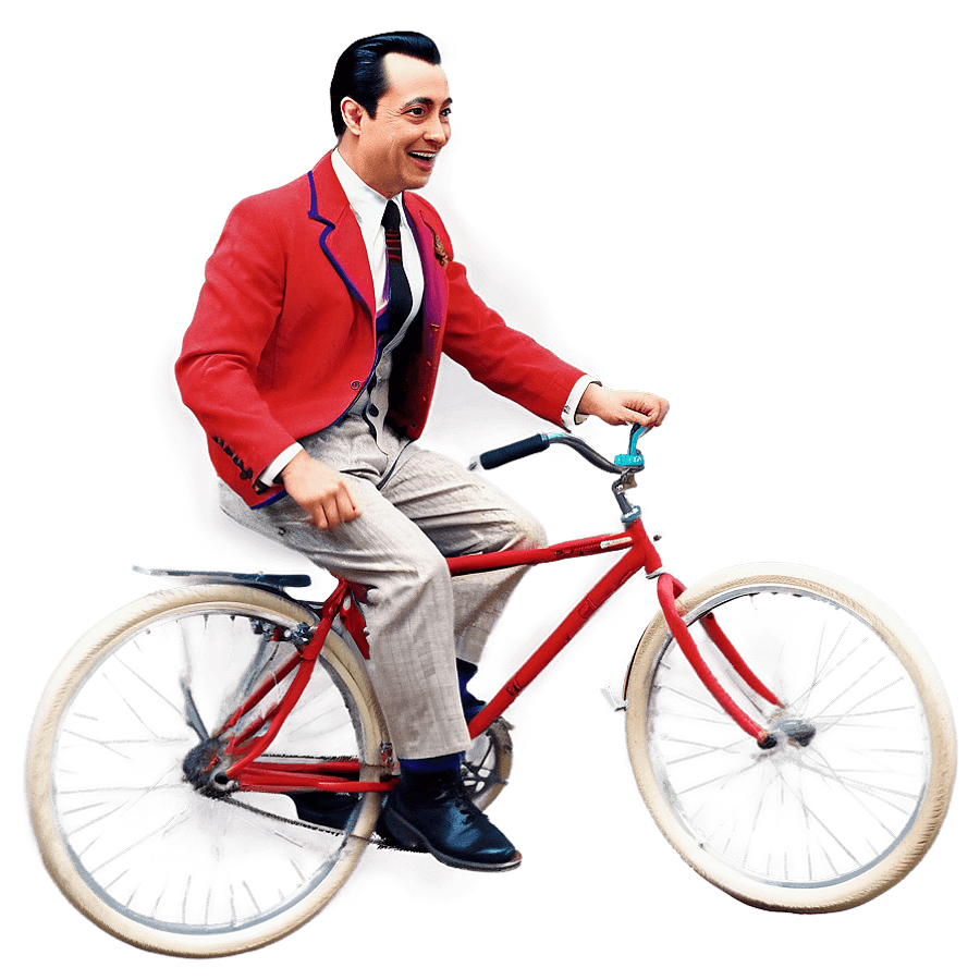 Pee Wee Herman Bicycle Ride PNG apa