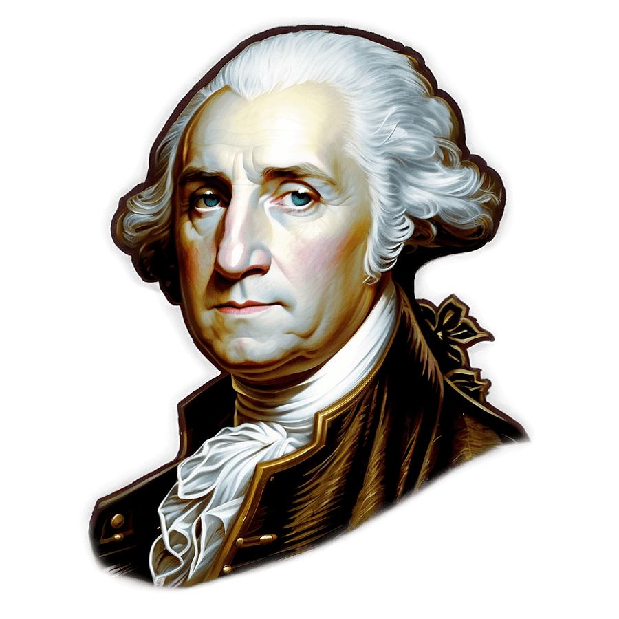 George Washington Portrait PNG yrg