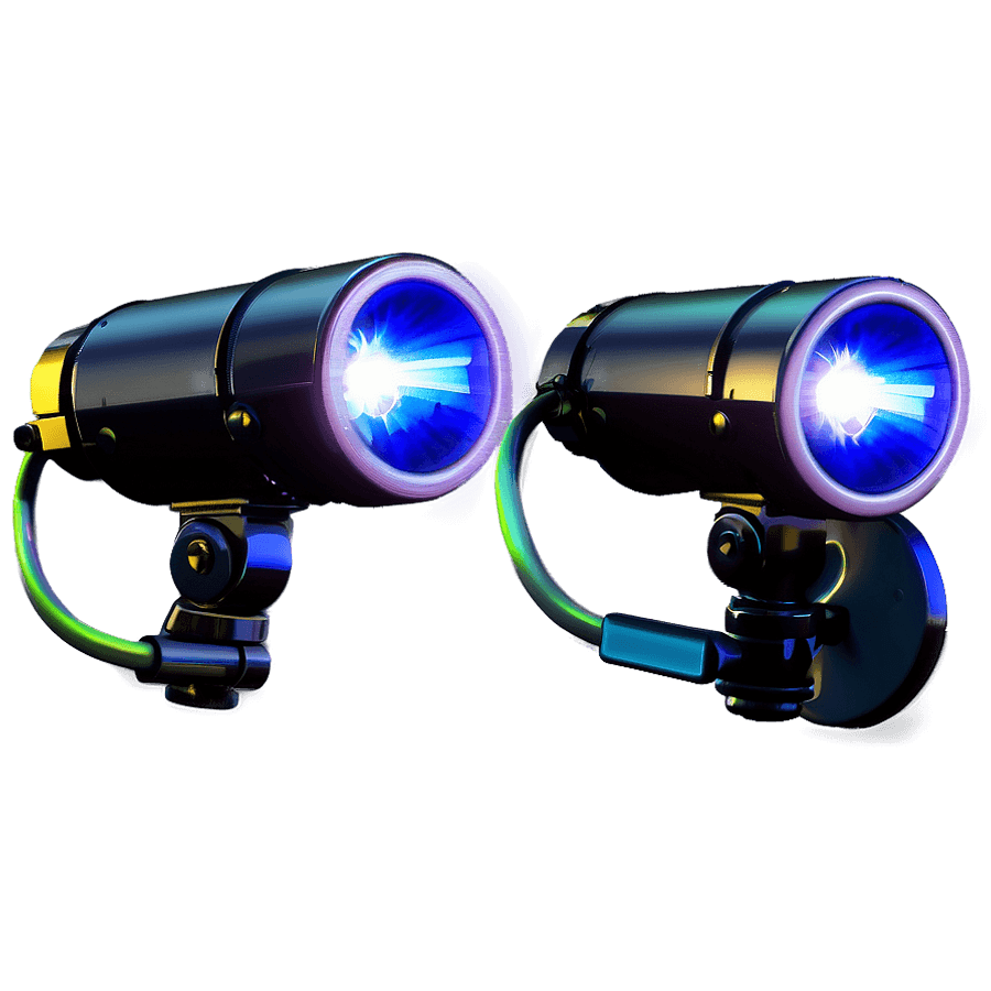 3D Police Lights PNG ujt