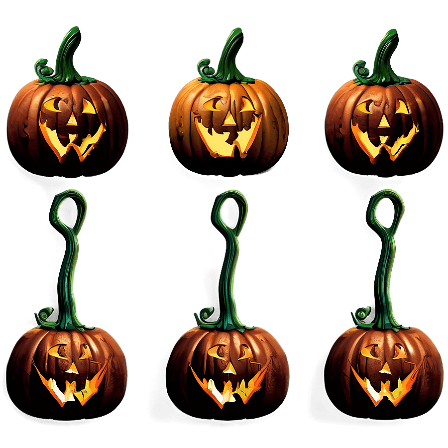 Carved Pumpkin Collection PNG 78