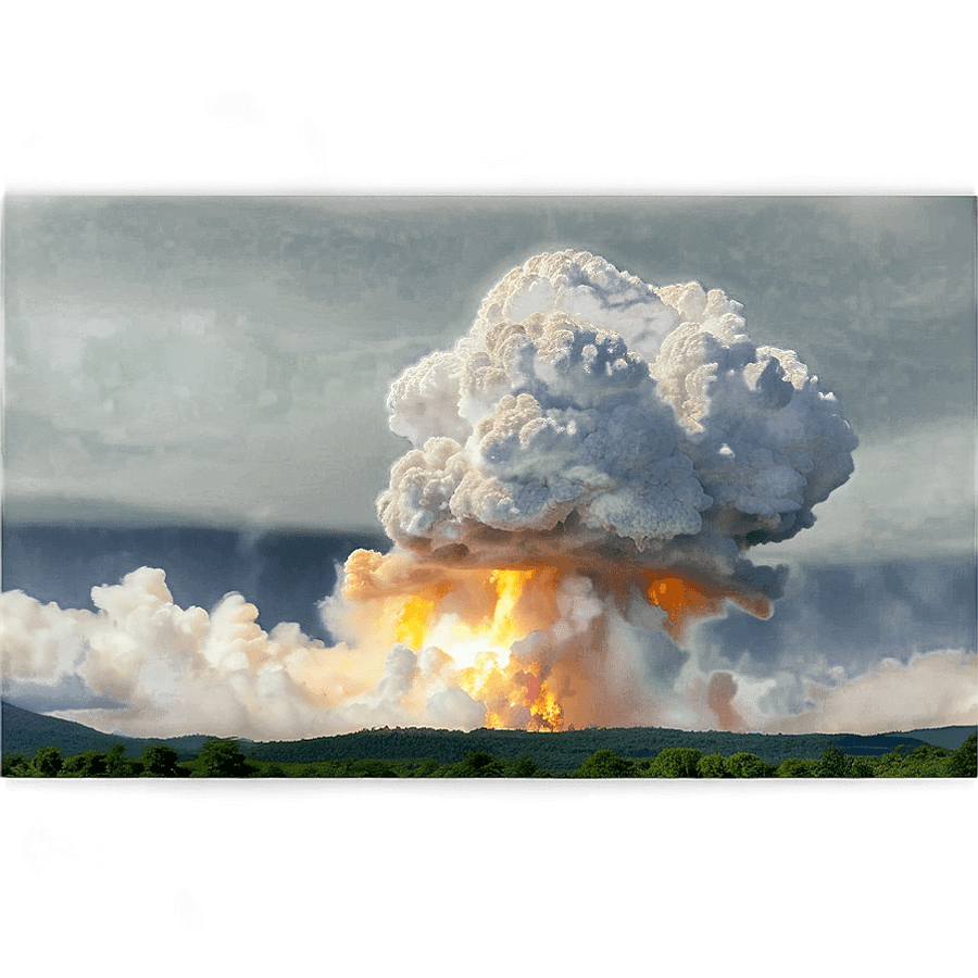 Devastating Nuke Explosion PNG qym