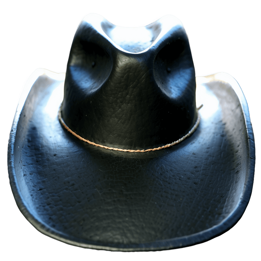 Elegant Black Cowboy Hat PNG 06212024