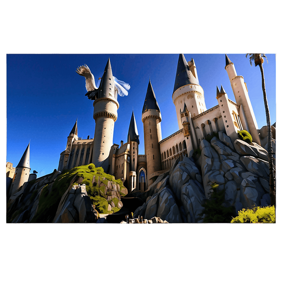 Hogwarts Castle Universal Studios Hollywood PNG 06252024